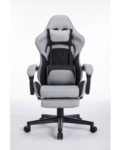 ePlayGame Gejmerska stolica HC-4095 FABRIC BG siva crna štof - HC-4095 FABRIC BG
