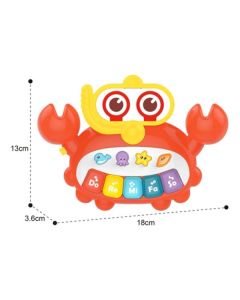 BBO Toys Igračka muzički instrument - Crab 18m+ (HE0535) - HE0535