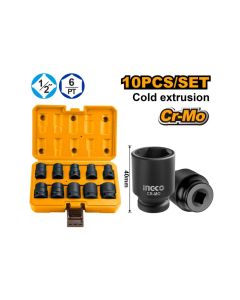 Set udarnih nasadnih ključeva10-delni INGCO HKISSD12101