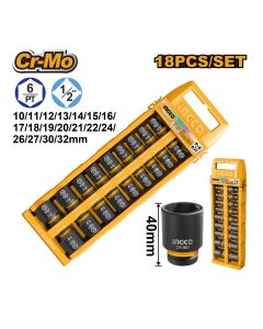 Set udarnih nasadnih ključeva HKISSD12186 1/2 SUPER INGCO
