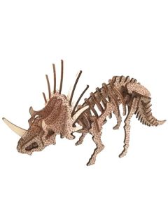 3d eko drvena puzzle - TRICERATOPS - 93-1