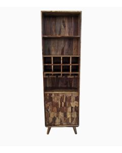 SUNČEVA DOLINA Vinoteka Leaf / puno ružino drvo - HN1300