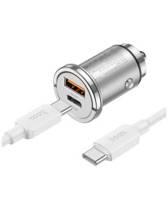 hoco. Auto punjač, brzi, sa type C, PD45W+QC3.0 - NZ10 Handy, type C - 34867