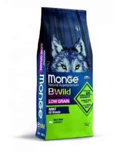 MONGE Hrana za pse BWild Low Grain Adult divlja svinja 12kg - 8009470011754