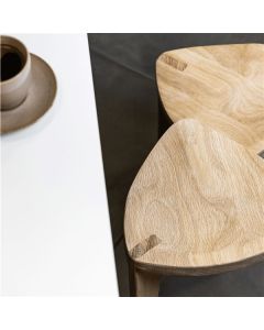 MEDA FURNITURE Hoklica Oku Ho L - hrast 45 cm - HrastL45izd