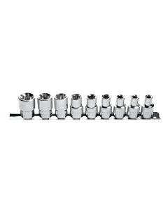 HOGERT Set Torx nasadnih ključeva 9 kom 1/2