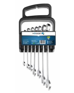 HOGERT Set viljuškasto-okastih ključeva 7 kom 8-19 mm - HT1W490