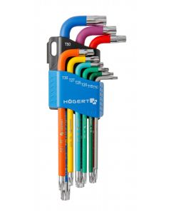 HOGERT Set Torx ključeva 9 kom produženi u boji - HT1W817