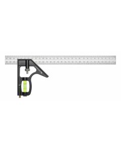HOGERT Stolarski uglomer aluminijumski 300 mm s nivelatorom - HT4M217