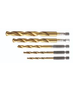 HOGERT Set burgija za metal HSS: 4.5.6.8.10 mm - HT6D180