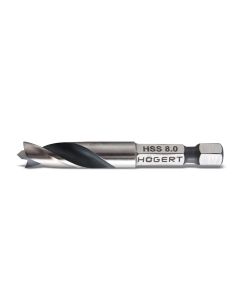 HOGERT Burgija s šestougaonim prihvatom 1/4-inch HSS fi 8 mm l=60 mm - HT6D348