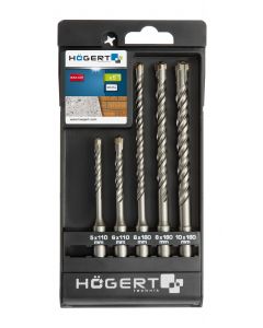 HOGERT Set burgija za beton SDS+ 5 kom - HT6D370