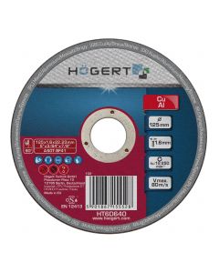 HOGERT Rezni disk za bakar aluminijum i druge neobojene metale 125 mm - HT6D640