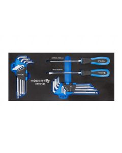 HOGERT Organizator EVA set odvijača inbusi HEX i Torx 20 kom - HT7G134
