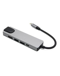 Hub Type-c na HDMI Type C 2xUSB3.0 LAN (5 u 1)