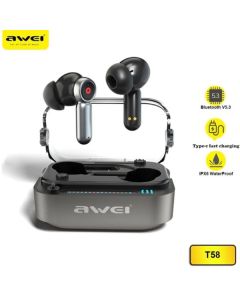 Slušalice AWEI T58 NC Bluetooth bubice crne