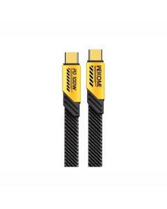 Kabl WEKOME WDC-192 USB-C 1m Flat Yellow/Black 100W