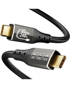 Kabl E-Green USB4 V2.0 C-C Thunderbolt 5/4 2m crni