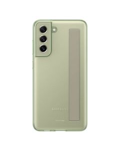 SAMSUNG Silikonska maska za S21 FE strap, zelena - EF-XG990-CME