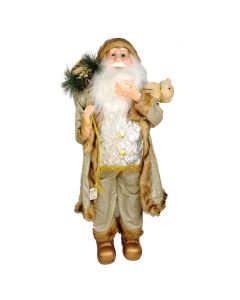 ENA Novogodišnja figura Deda Mraz 90cm, zlatna
