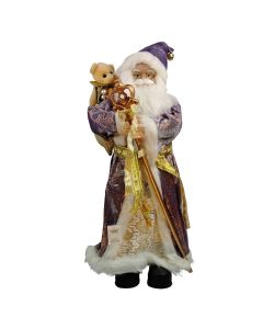 ENA Novogodišnja figura Deda Mraz 60cm, lila