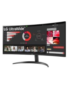 LG Monitor 34WR50QK-B 34” UltraWide Curved VA WQHD 100Hz 5ms