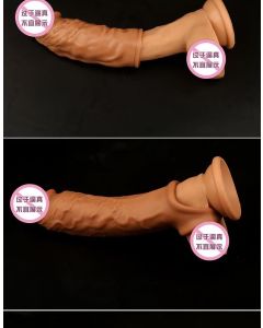 Realistična navlaka za penis, 165 mm