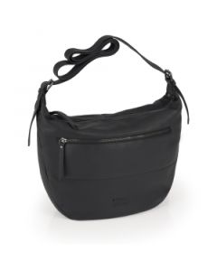 GABOL Torba na rame ženska kožna 38x28x8 cm Dharma crna - 16TRZG700110B