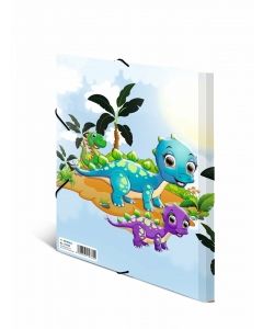 HERMA Fascikla plastificirana sa gumicom - Dinos, 240 x 320 x 15 mm - 04CF19785