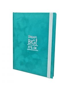 Poklon Notes A5, Dream Big pliš zelena - 06RKK07F