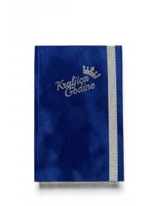 Poklon Notes B6 pliš, Kraljica godine royal blue - 06RKK24E