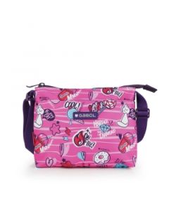 Torbica na rame 22x18x7 cm 0,6l-0,05 kg Sticker roze - 16TRDG234156I