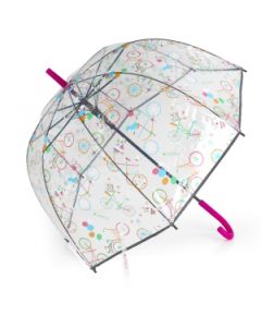 GABOL Kišobran dečji transparent windproof 8 rebara Fiori zelena