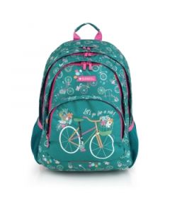 GABOL Ranac školski ergonomski 32x44x18 cm 21l-0,56 kg Fiori zelena - 16RNG234240F