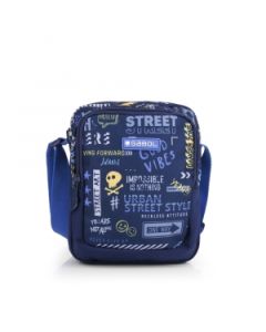 Torbica na rame 16x20x6,5 cm 2l-0,13 kg Skull tamno plava - 16TRDG235068EB