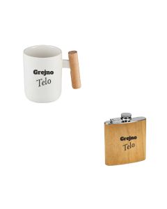 Poklon set šolja i pljoska Grejno telo