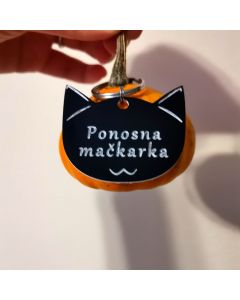 Happy Pumpkin Privezak za ključeve Ponosna mačkarka P135 - P135