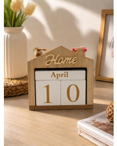 MKS Drveni ukrasni kalendar Home