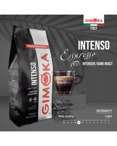 GIMOKA Pržena kafa u zrnu Professional Intenso 1000G - 43375563800806