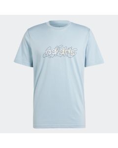 ADIDAS Majica kratak rukav illustrated linear graphic t-shirt M - IS2867S