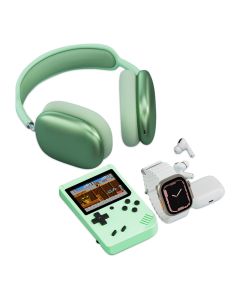 KARLER BASS K13-Combo set (smart watch, konzola, TWS / AirPods Max Bluetooth slusalice ) zelena