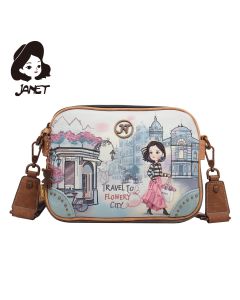 JANET FLOWERY CITY Tašna damska J-009C  25x7x19