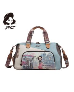 JANET FLOWERY CITY Tašna damska J-017B 47x23x27 - J-017B NS34283