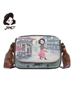 JANET FLOWERY CITY Tašna damska J-031B  24x6x18