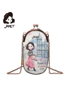 JANET FLOWERY CITY Tašna damska J-031B 12.5x1.5x22