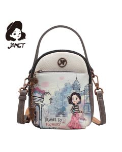 JANET FLOWERY CITY Tašna damska J-056B 17x10x20.5