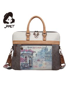 JANET FLOWERY CITY Tašna damska J-081B 41x6.5x32