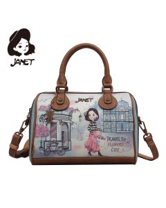JANET FLOWERY CITY Tašna damska J-087A 28.5x16x19