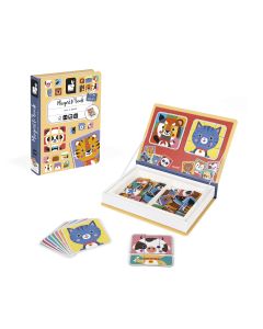 JANOD  Edukativni set Magnetna knjiga - Mix & Match Životinje - J02587