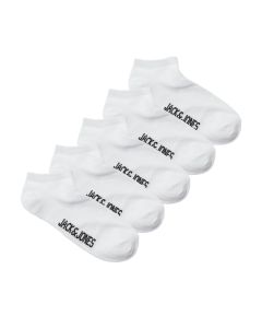 JACK & JONES JUNIOR kratke čarape za dečake JNR Set 5kom, bele - 1218604633/36